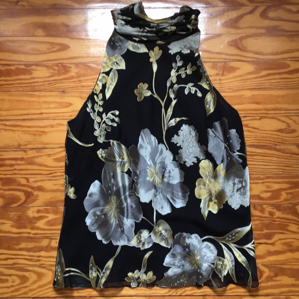 Evening/Cocktail High Neck Sleeveless Blouse